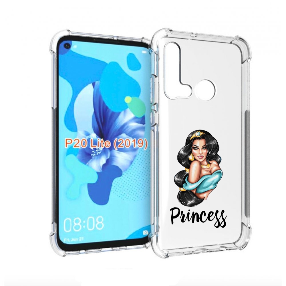 

Чехол бампер MyPads Принцесса-Жасмин женский для Huawei P20 Lite, Прозрачный, Tocco