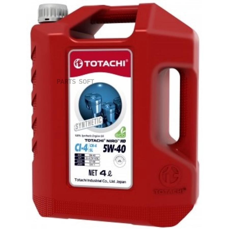 

Totachi Niro Hd Synthetic Api Ci-4/Sl 5w-40 Пласт. 4л TOTACHI арт. 17804