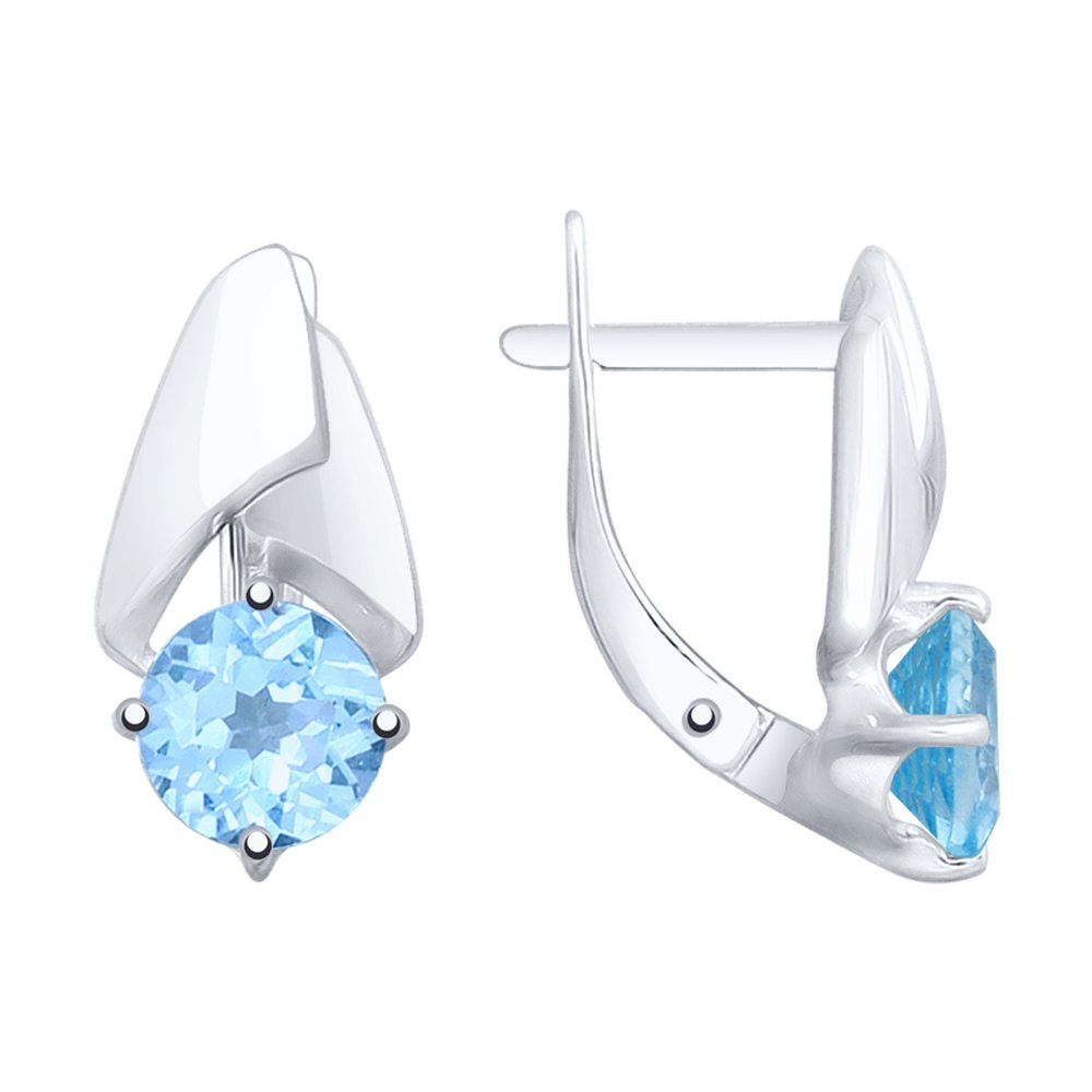 

Серьги из серебра с топазом SOKOLOV 92021798, 92021798