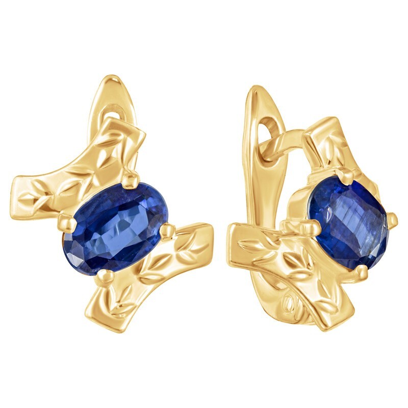 

Серьги из серебра с кианитом LAZURIT-ONLINE 8530YG, 8530YG