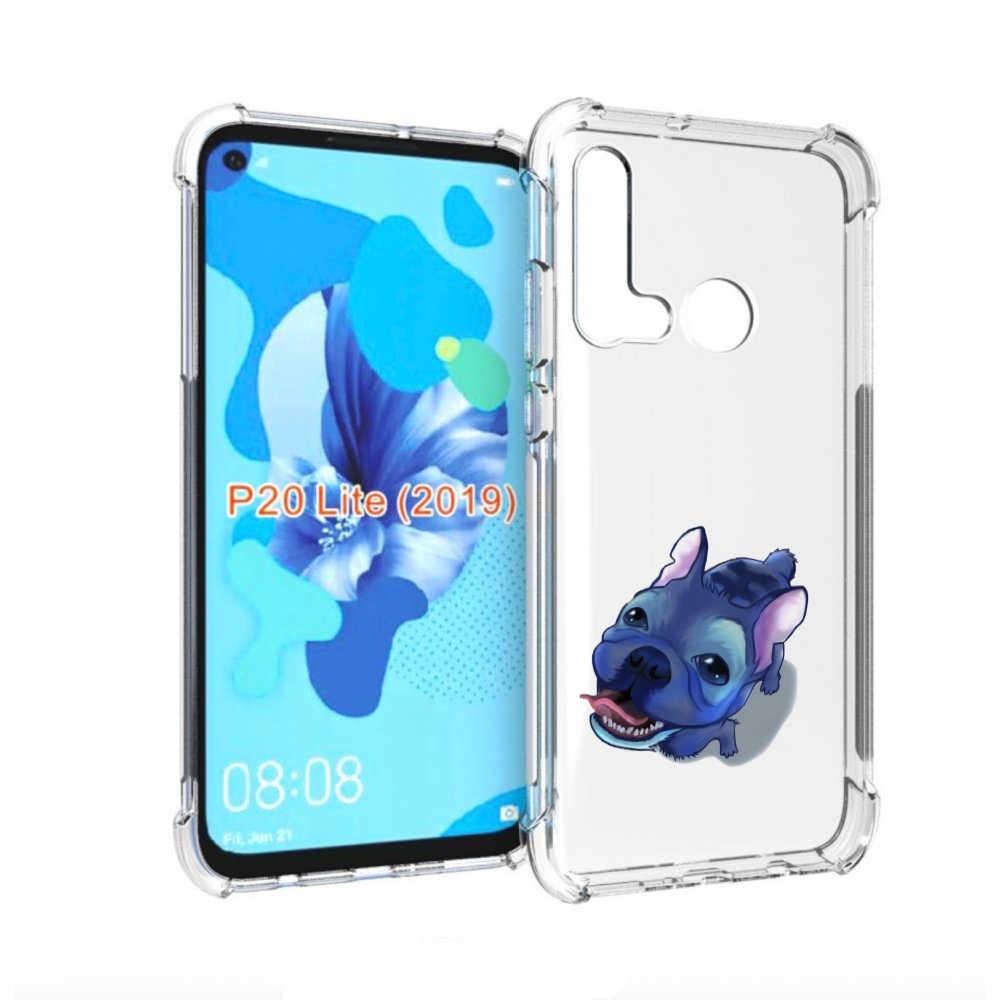 

Чехол бампер MyPads Синий Пес для Huawei P20 Lite (2019), Прозрачный, Tocco