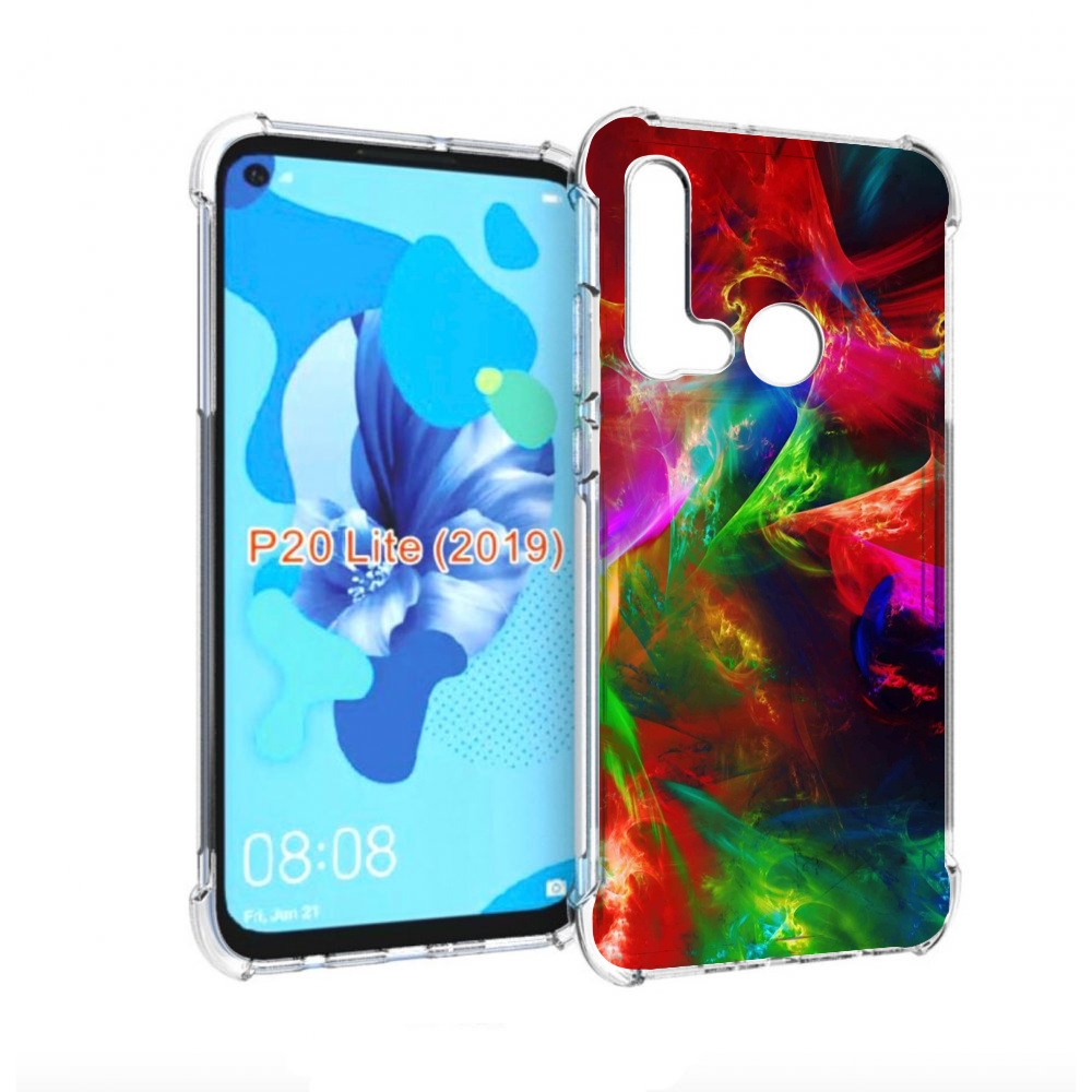

Чехол бампер MyPads Сияние-красок для Huawei P20 Lite (2019), Прозрачный, Tocco