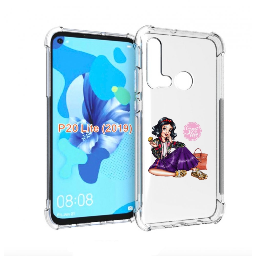 Чехол бампер MyPads Сладкая-жизнь женский для Huawei P20 Lite (2