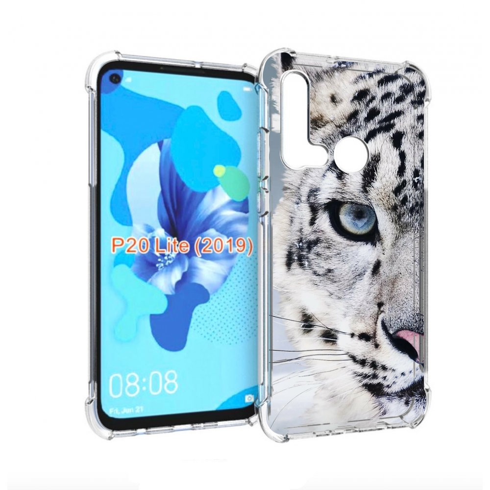 

Чехол бампер MyPads Снежный-барс для Huawei P20 Lite (2019), Прозрачный, Tocco