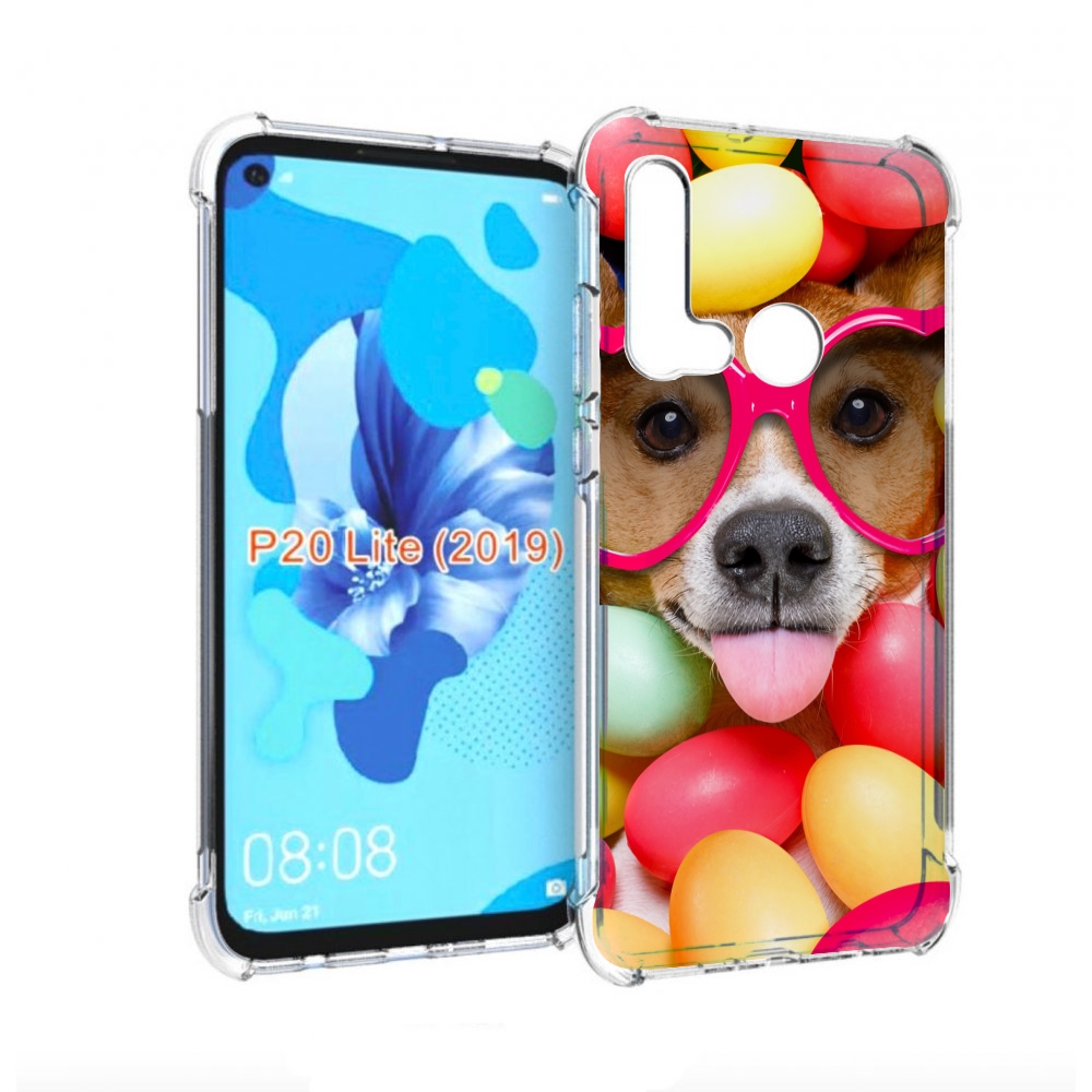 

Чехол бампер MyPads Собака-в-яйцах для Huawei P20 Lite (2019), Прозрачный, Tocco