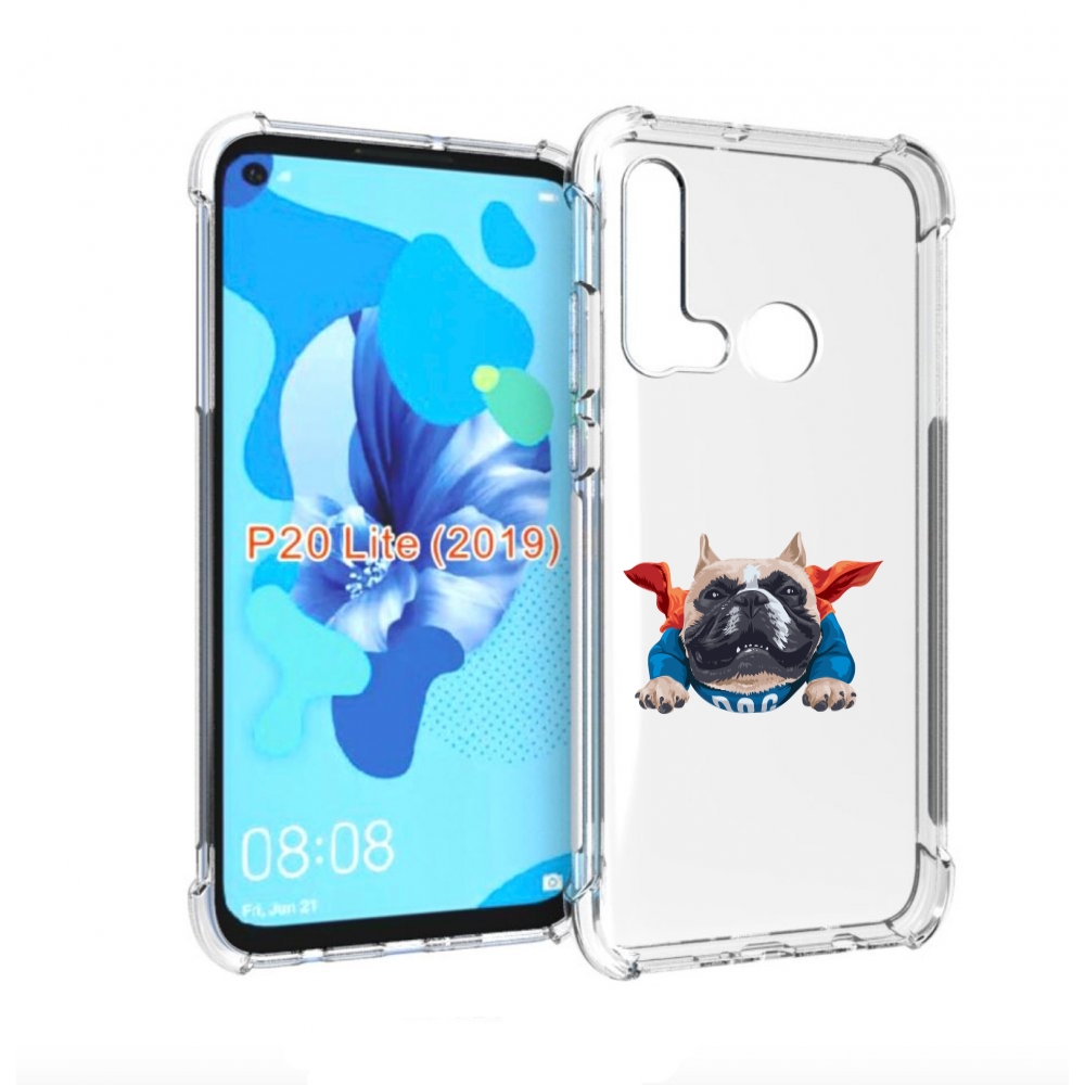 

Чехол бампер MyPads Супер-Дог для Huawei P20 Lite (2019), Прозрачный, Tocco