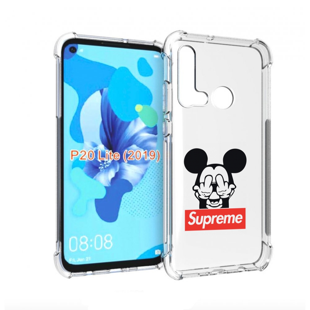

Чехол бампер MyPads Супримовский-Микки-маус для Huawei P20 Lite, Прозрачный, Tocco