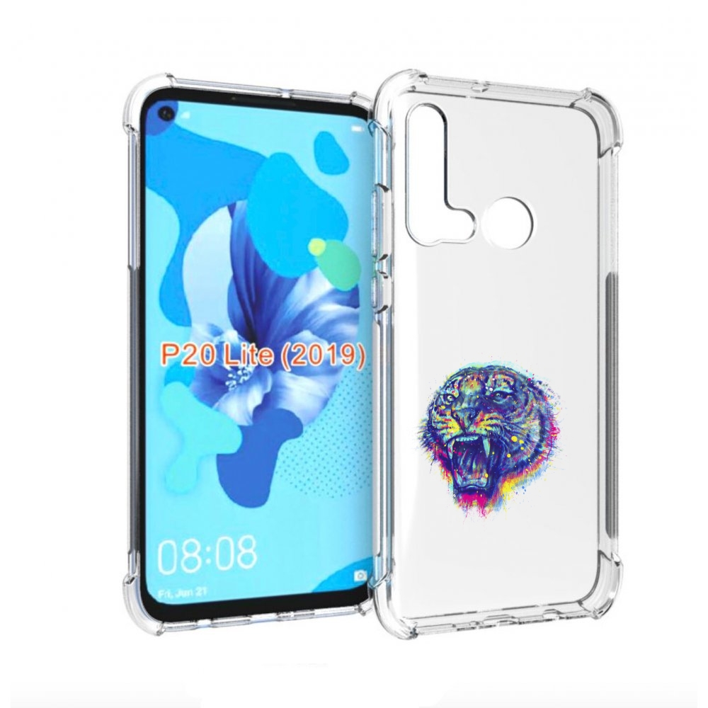 

Чехол бампер MyPads Тигр 2 для Huawei P20 Lite (2019), Прозрачный, Tocco