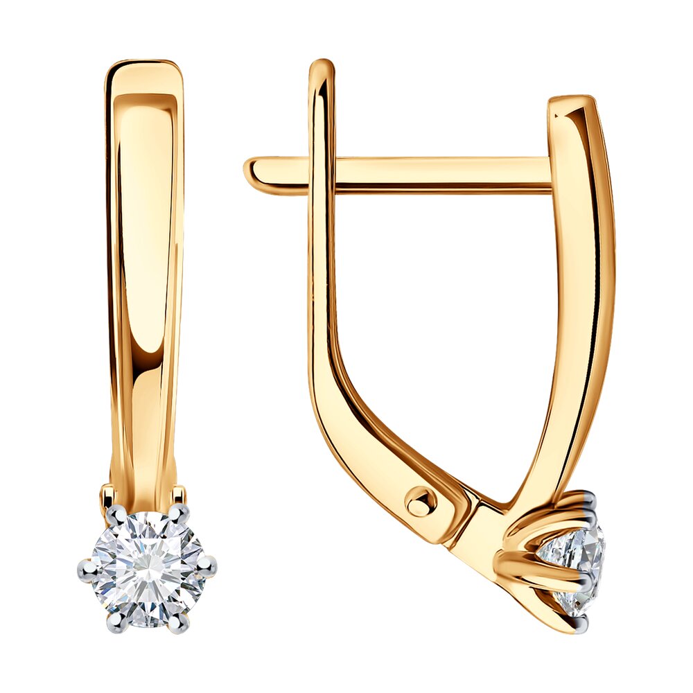 

Серьги из красного золота Diamant 51-220-01780-1, бриллиант, 51-220-01780-1