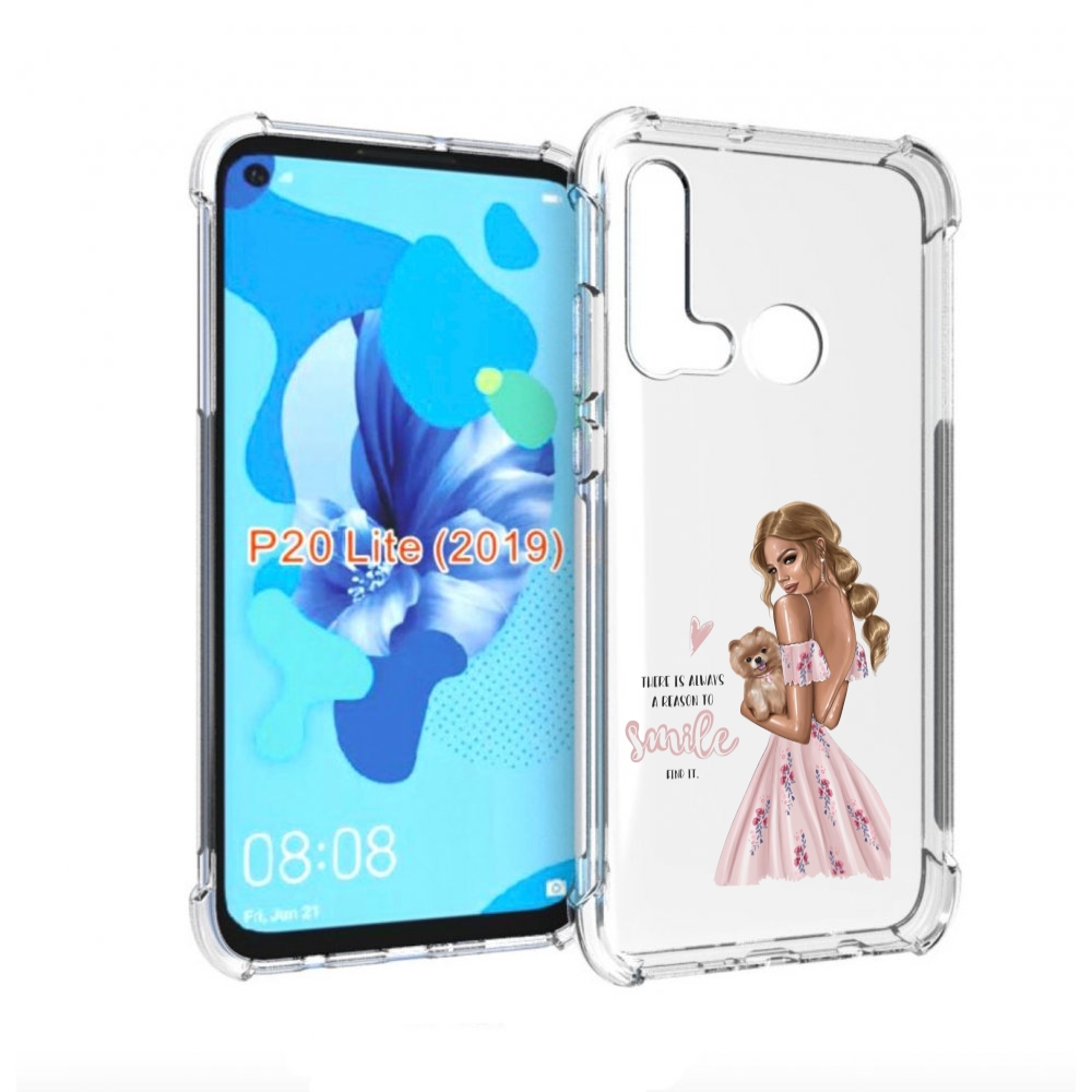 

Чехол бампер MyPads Улыбайся-чаще женский для Huawei P20 Lite (2, Прозрачный, Tocco
