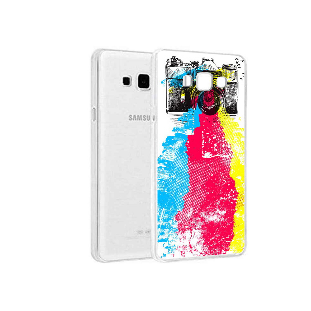 

Чехол MyPads Tocco для Samsung Galaxy A5 (2015) цветной фотоаппарат, Прозрачный, Tocco