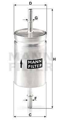 

Фильтр топливный MANN-FILTER WK512, WK512