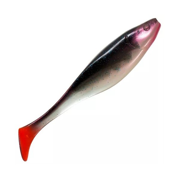 

Приманка Narval Commander Shad 12cm #021 4шт., Черный;белый;розовый, Commander