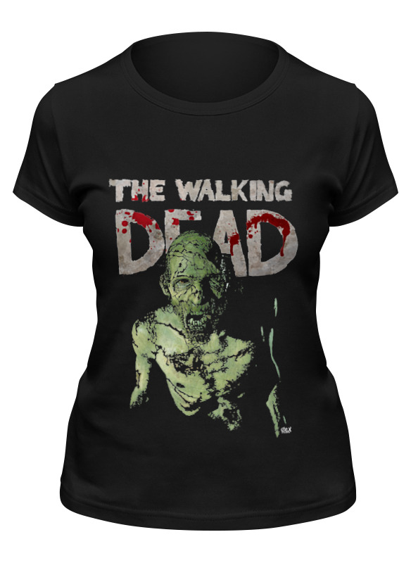 

Футболка женская Printio The walking dead черная 2XL, Черный, The walking dead