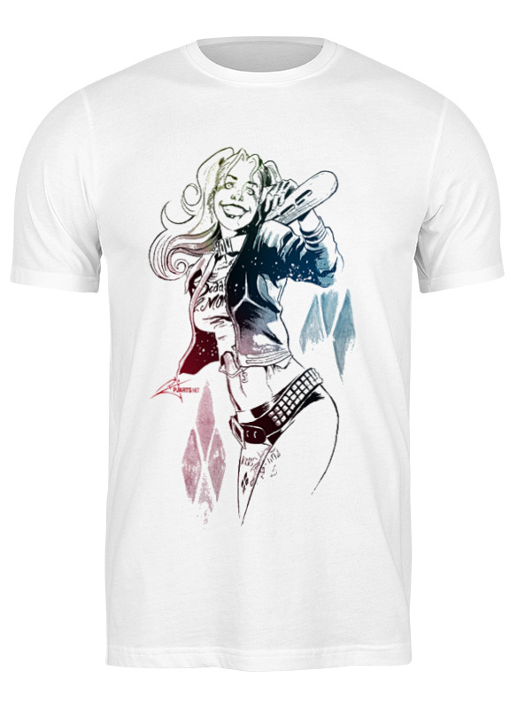 

Футболка мужская Printio Harley quinn белая 2XL, Harley quinn