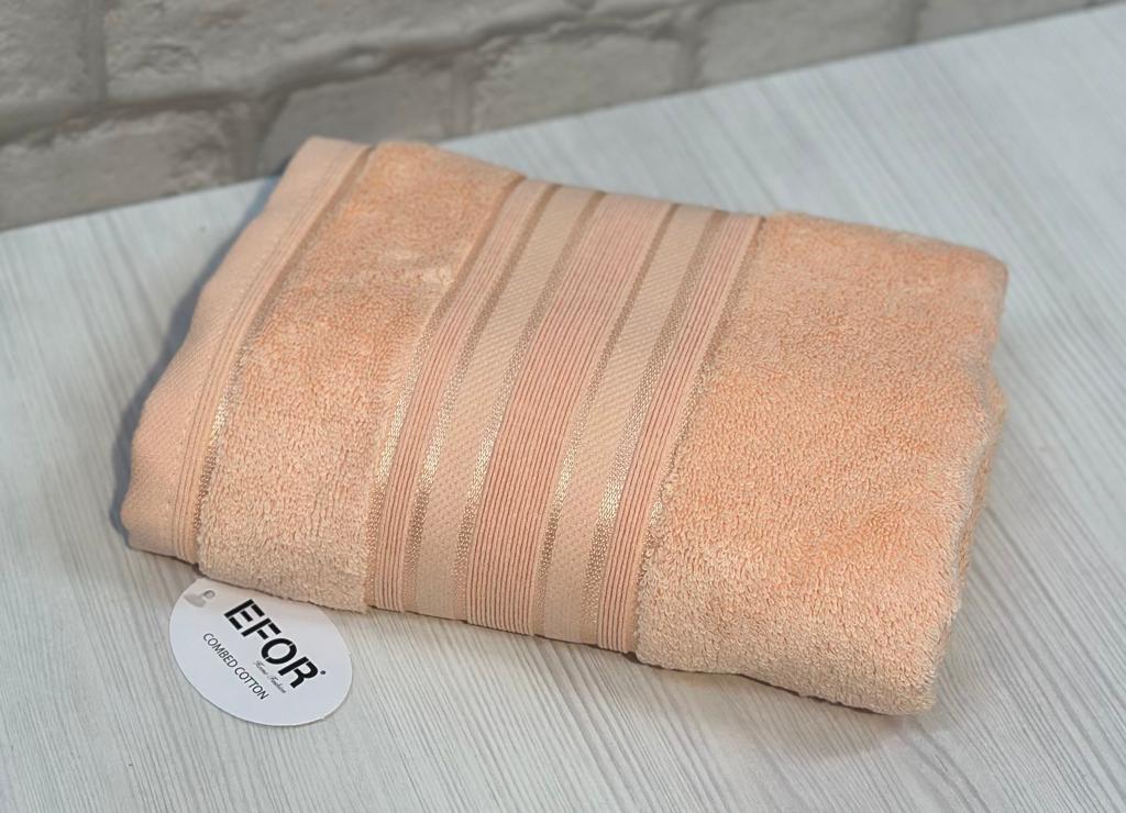 

Полотенце Efor 70x140 махровое банное, персиковое, Турция, NEW KOLLECTION