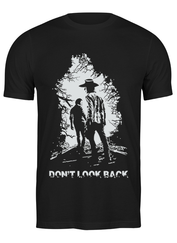 

Футболка мужская Printio Don't look back черная 2XL, Черный, Don't look back