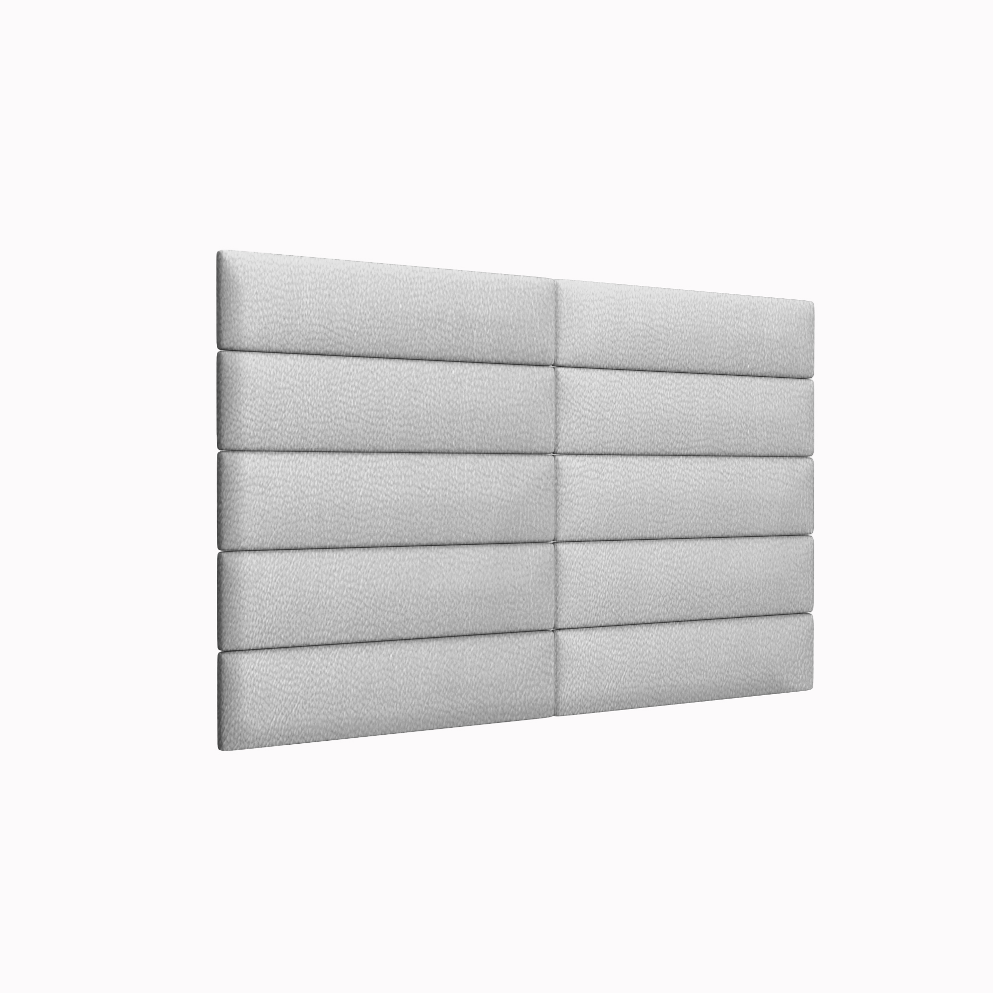 

Прикроватная панель Eco Leather Silver 15х60 см 4 шт., Серебристый, KL2111560-4