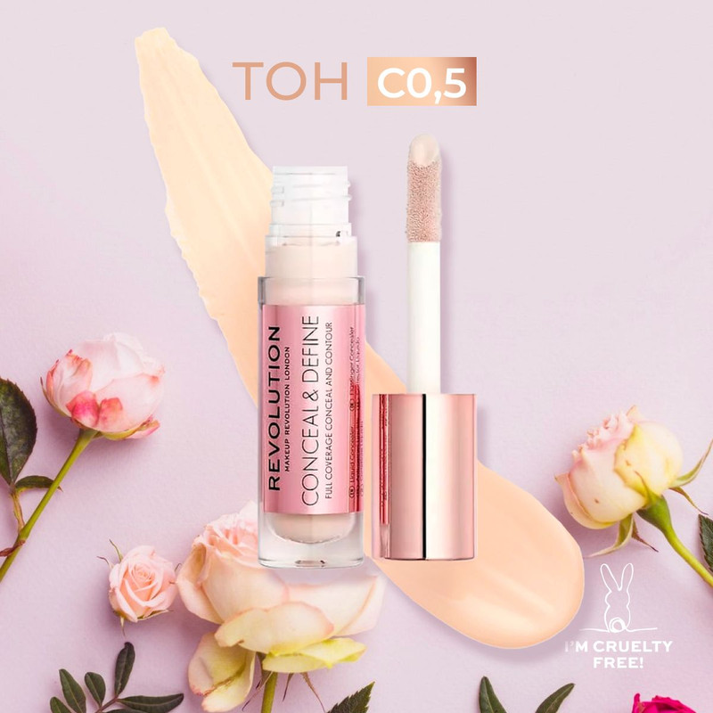 Консилер Для Лица И Под Глаза Makeup Revolution Conceal And Define Тон C 0,5 Светлый