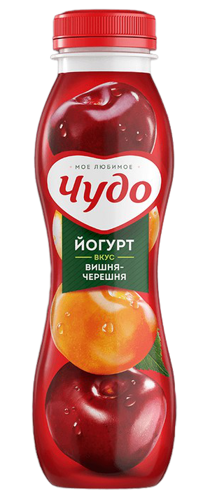 

Питьевой йогурт Чудо вишня-черешня 2,4% БЗМЖ 270 г