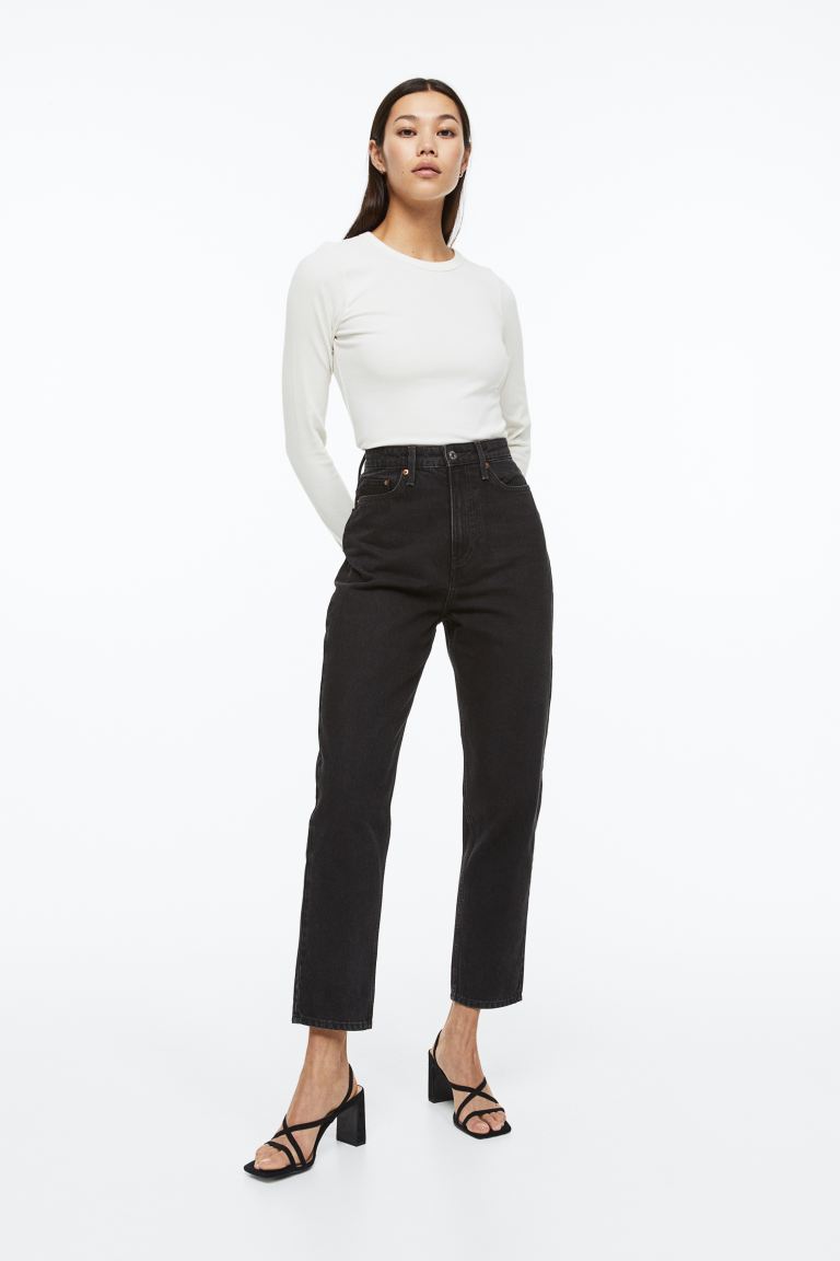 

Джинсы женские H&M 1041089001 черные 34 (доставка из-за рубежа), Черный, 1041089001