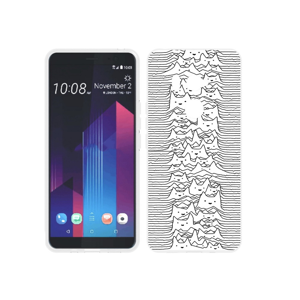 

Чехол MyPads Tocco для HTC U11 EYEs черно белые коты 3D, Прозрачный, Tocco