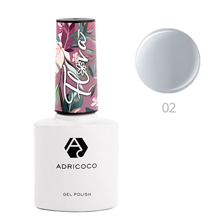

Набор, ADRICOCO, Гель-лак Flora №02, Ранняя незабудка, 2 шт.