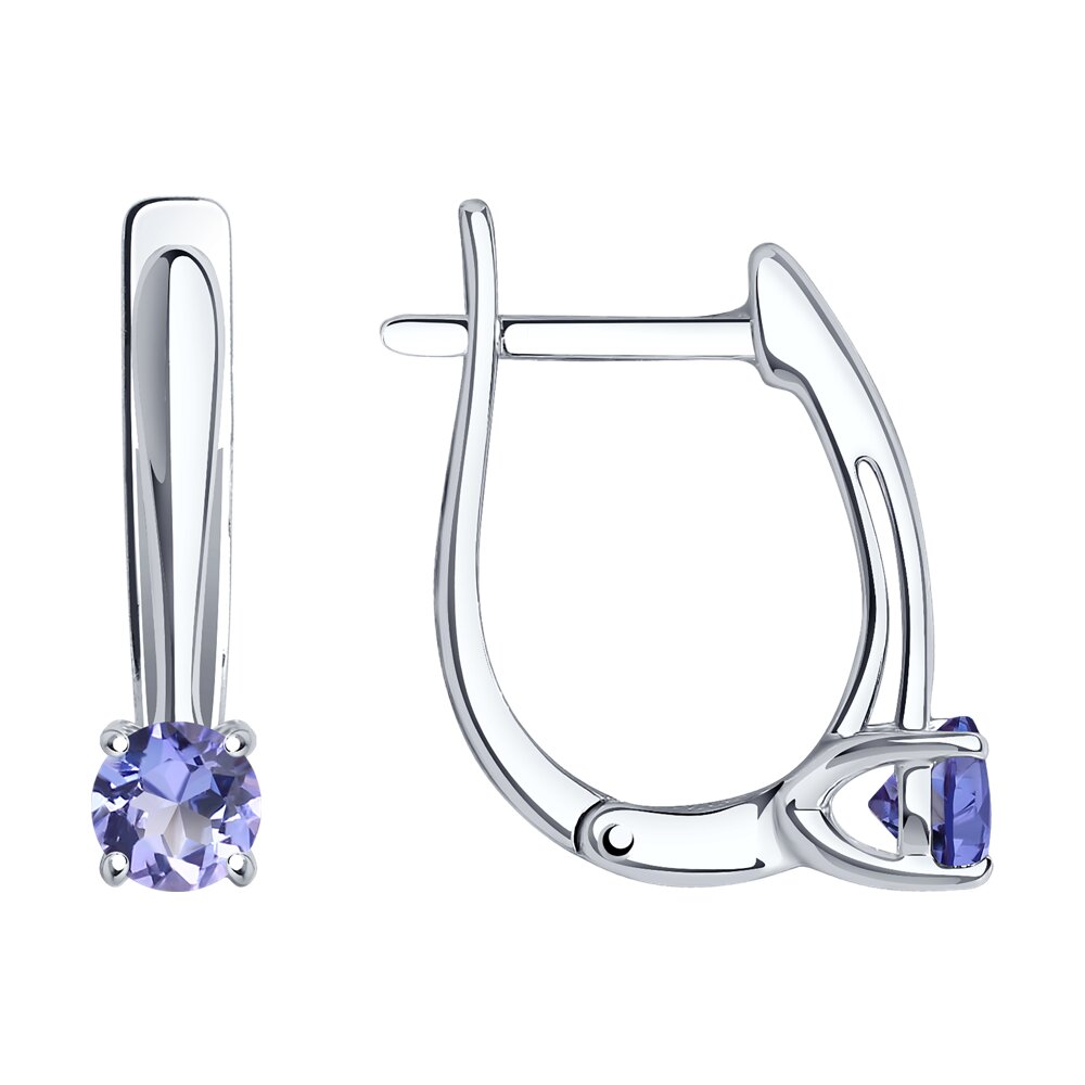 

Серьги из серебра SOKOLOV 92025273, танзанит, 92025273