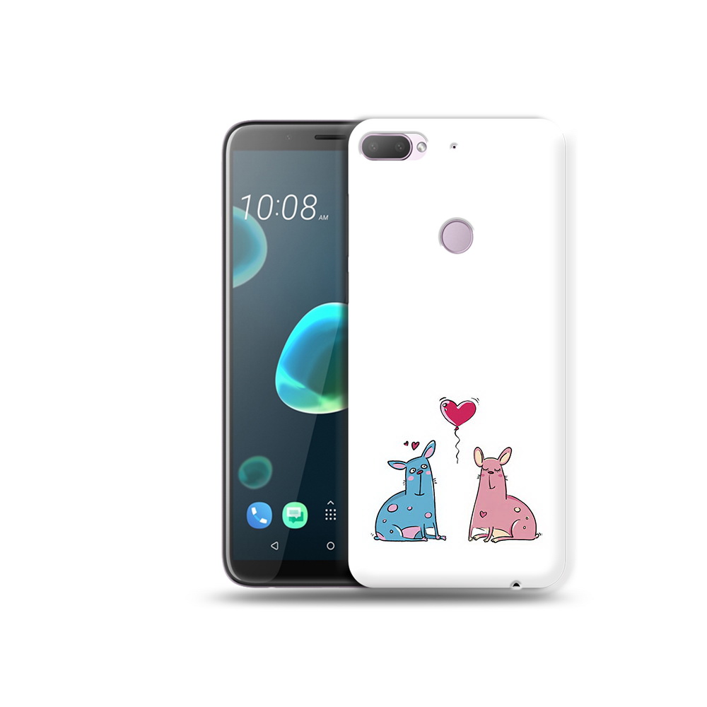 

Чехол MyPads Tocco для HTC Desire 12 Plus Лама любовь, Прозрачный, Tocco