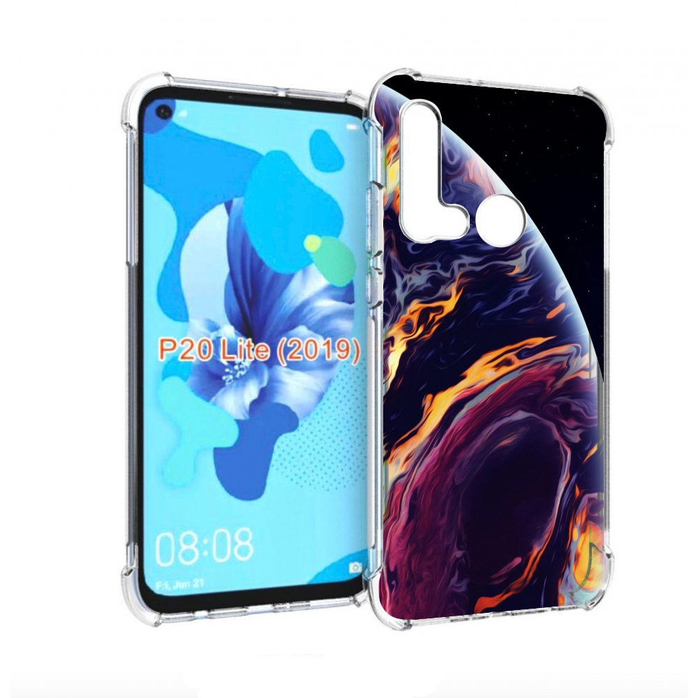 

Чехол бампер MyPads акварельная планета для Huawei P20 Lite (201, Прозрачный, Tocco
