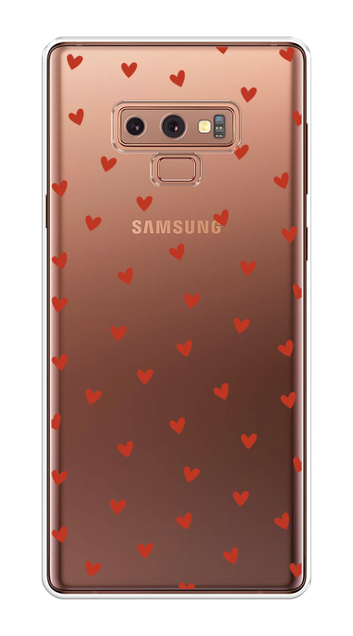 

Чехол на Samsung Galaxy Note 9 "Red hearts", Красный;прозрачный, 26350-1
