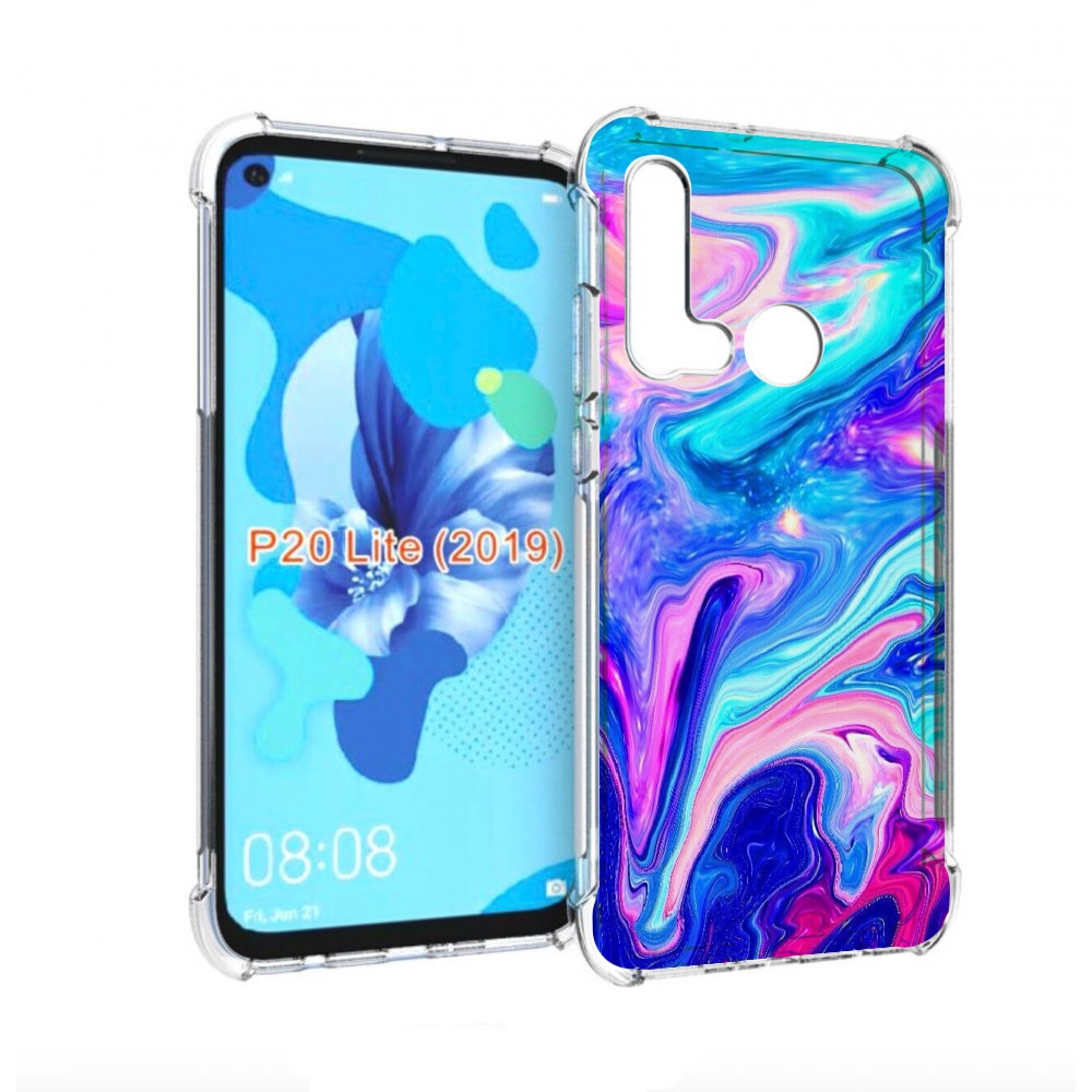 

Чехол бампер MyPads акварельные-краски для Huawei P20 Lite (2019, Прозрачный, Tocco