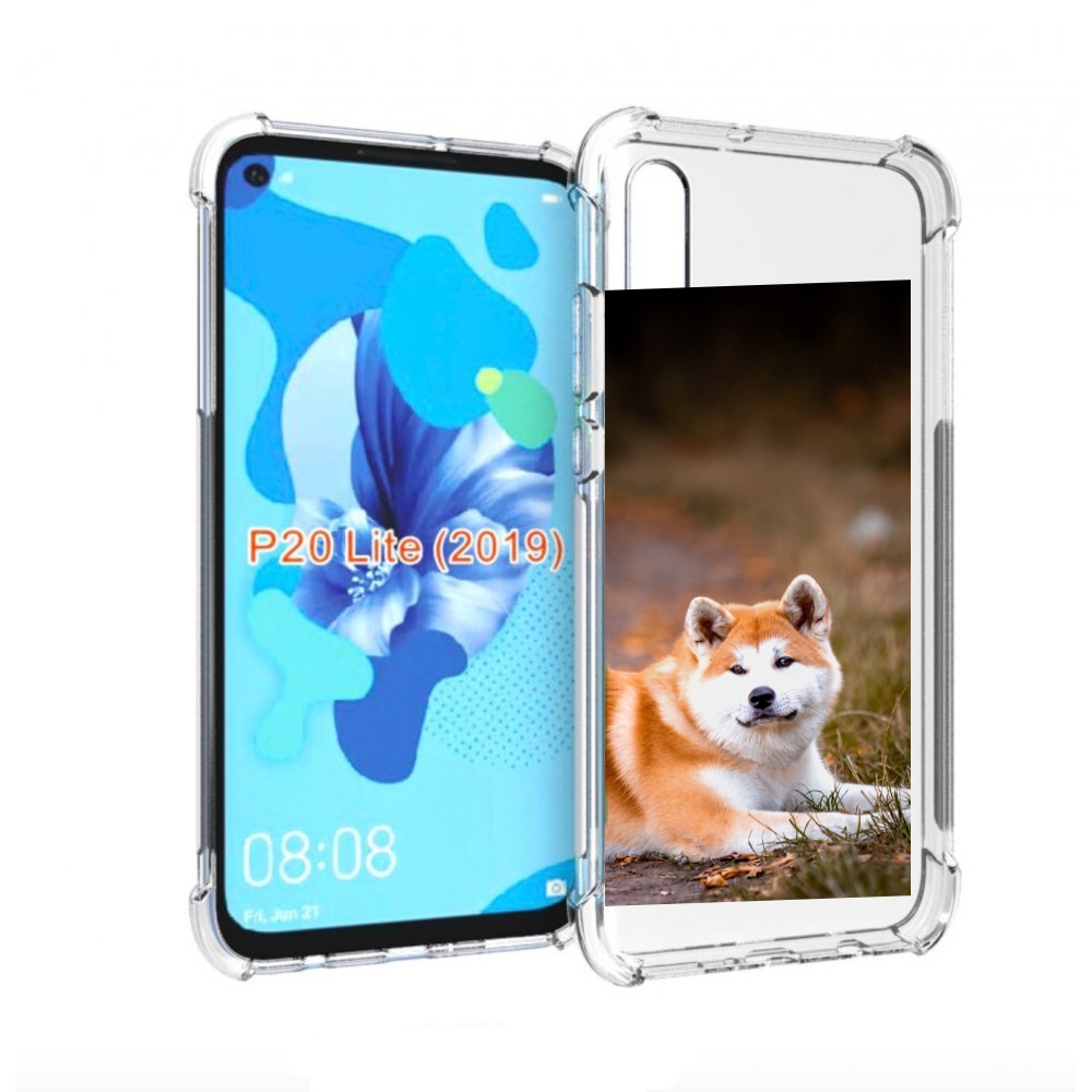 

Чехол бампер MyPads акита ину для Huawei P20 Lite (2019), Прозрачный, Tocco