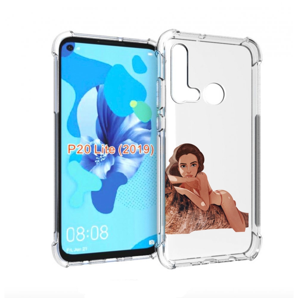 

Чехол бампер MyPads амазонка-на-дереве для Huawei P20 Lite (2019, Прозрачный, Tocco