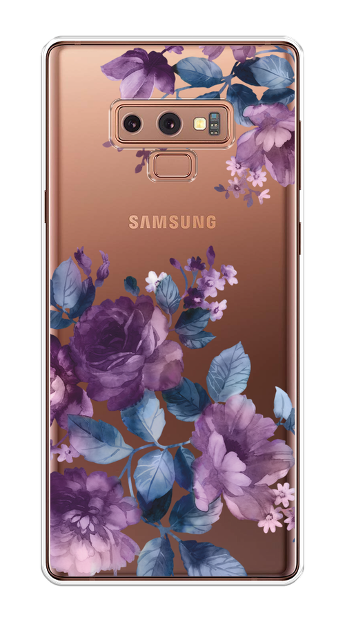 

Чехол на Samsung Galaxy Note 9 "Purple Blossoms", Синий;фиолетовый, 26350-1