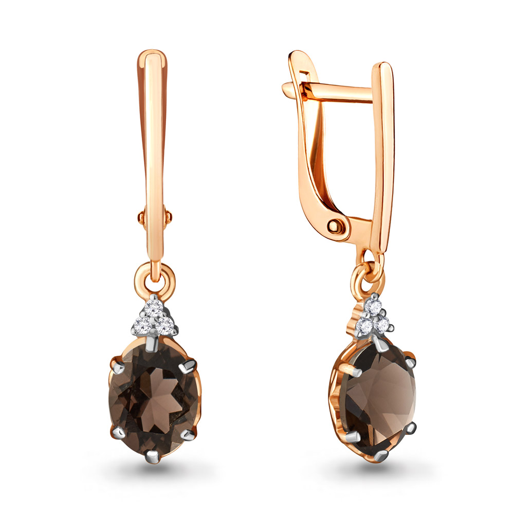 

Серьги из серебра с кварцем Aquamarine 4717201А_925_з, 4717201А_925_з
