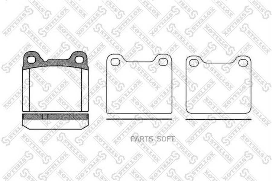

Комплект тормозных колодок Stellox 268010sx
