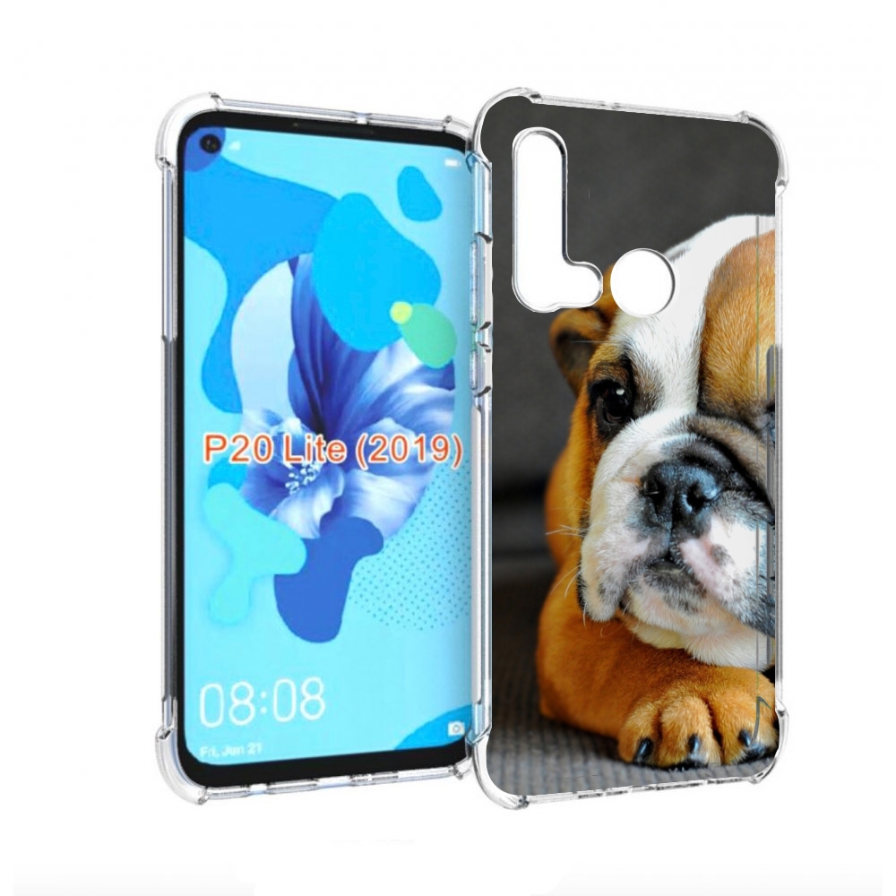 

Чехол бампер MyPads англиискии бульдор для Huawei P20 Lite (20, Прозрачный, Tocco