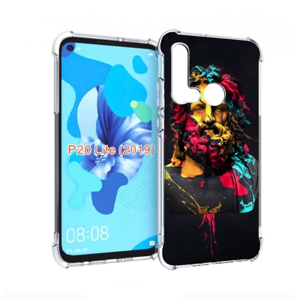 

Чехол бампер MyPads арт-статуя-краски для Huawei P20 Lite (2019), Прозрачный, Tocco