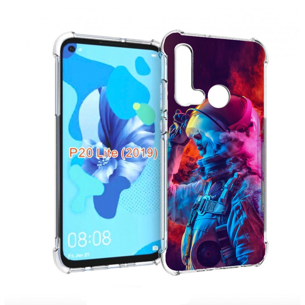 

Чехол бампер MyPads астронавт в дыму для Huawei P20 Lite (2019), Прозрачный, Tocco