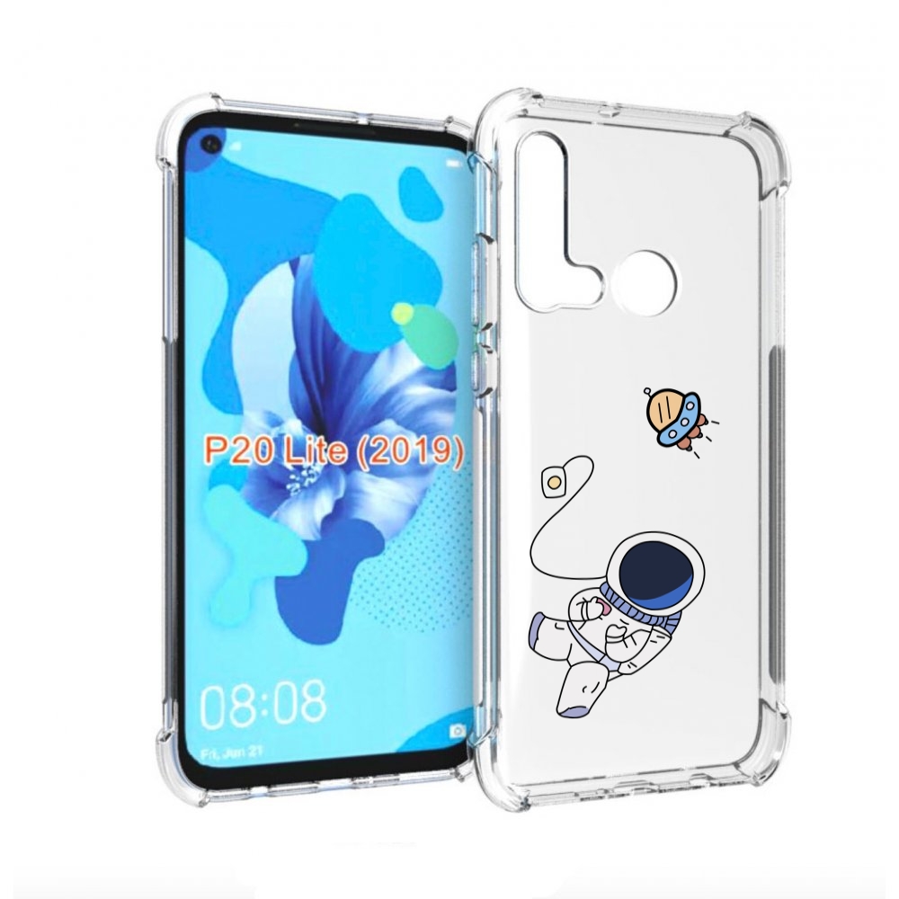 

Чехол бампер MyPads астронавт для Huawei P20 Lite (2019), Прозрачный, Tocco