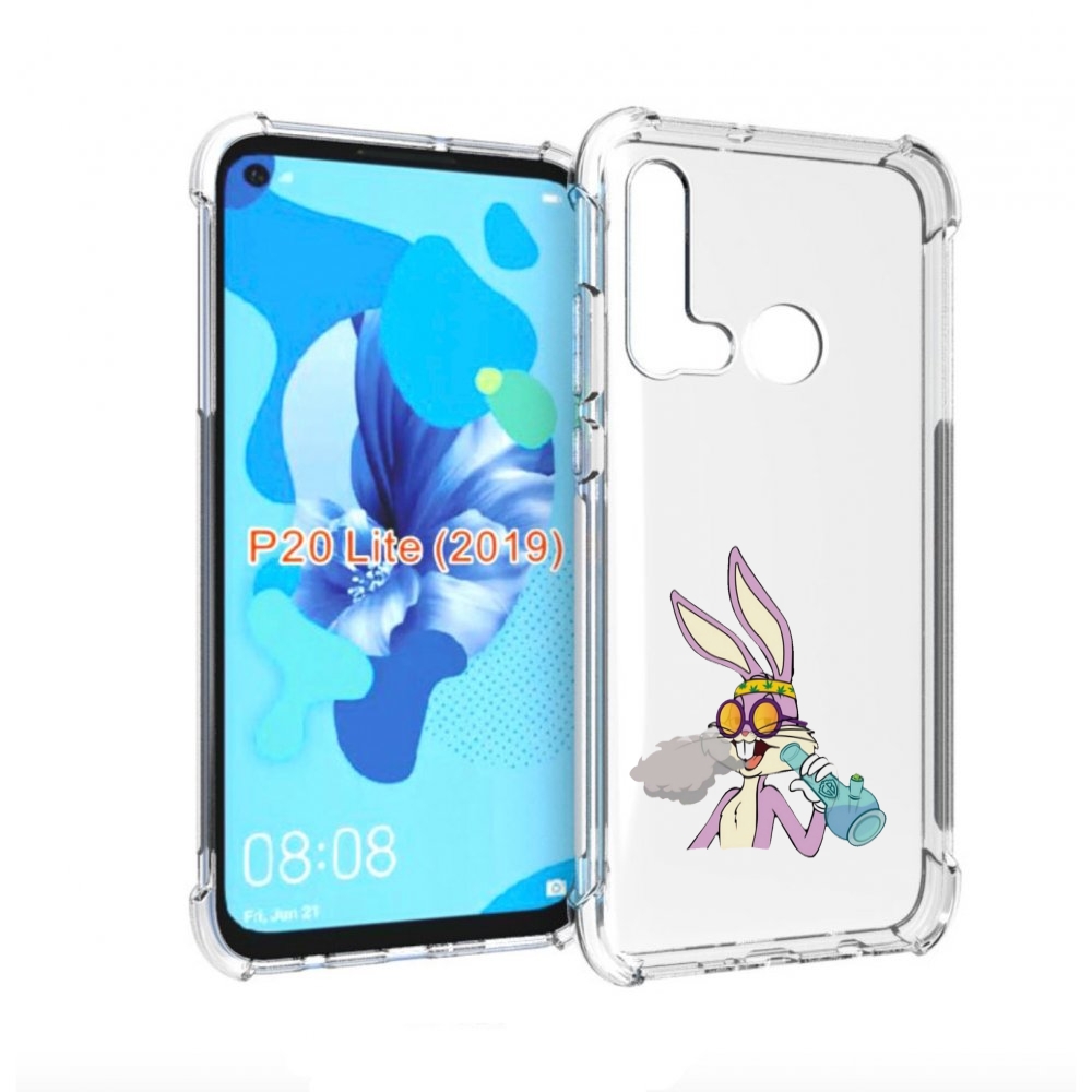 

Чехол бампер MyPads бакс-банни-любитель-подымить для Huawei P20, Прозрачный, Tocco