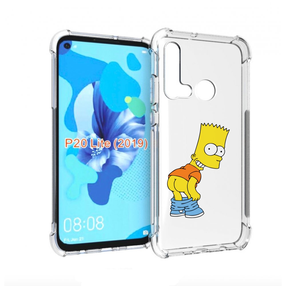 

Чехол бампер MyPads барт-симпсон-довольный для Huawei P20 Lite (, Прозрачный, Tocco