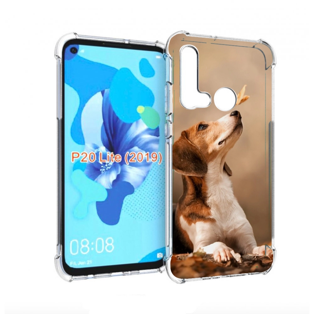 

Чехол бампер MyPads бигль-собака для Huawei P20 Lite (2019), Прозрачный, Tocco