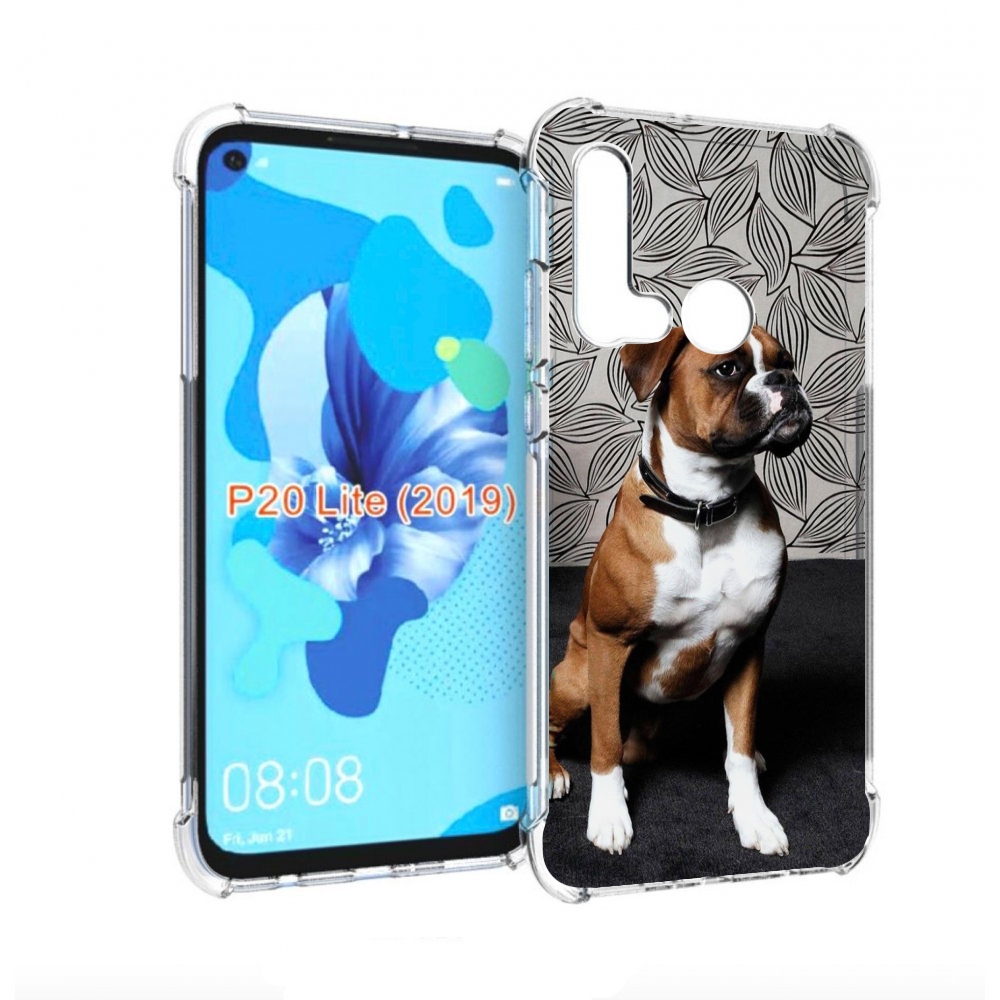 

Чехол бампер MyPads боксер собака для Huawei P20 Lite (2019), Прозрачный, Tocco