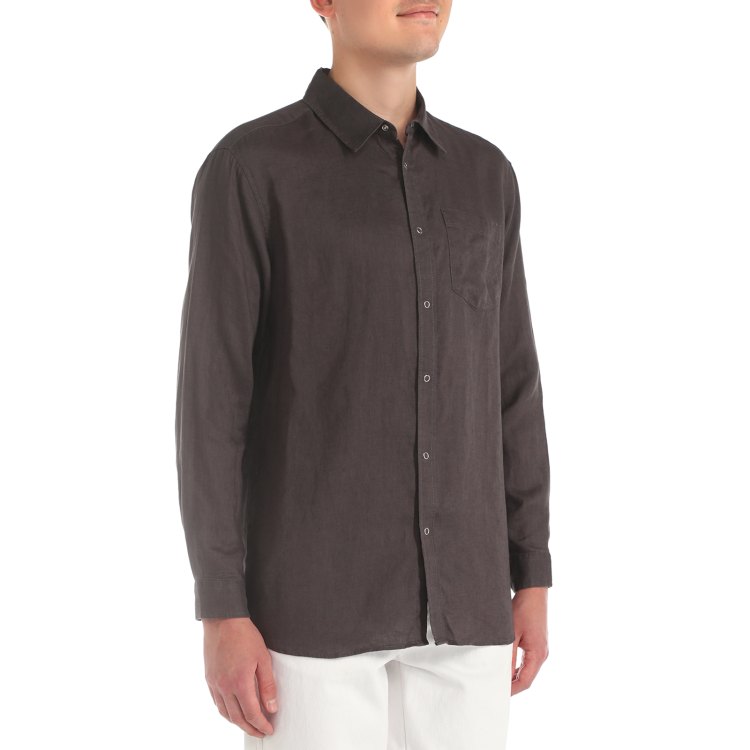 

Рубашка мужская Maison David SHIRT коричневая XL, Коричневый, SHIRT