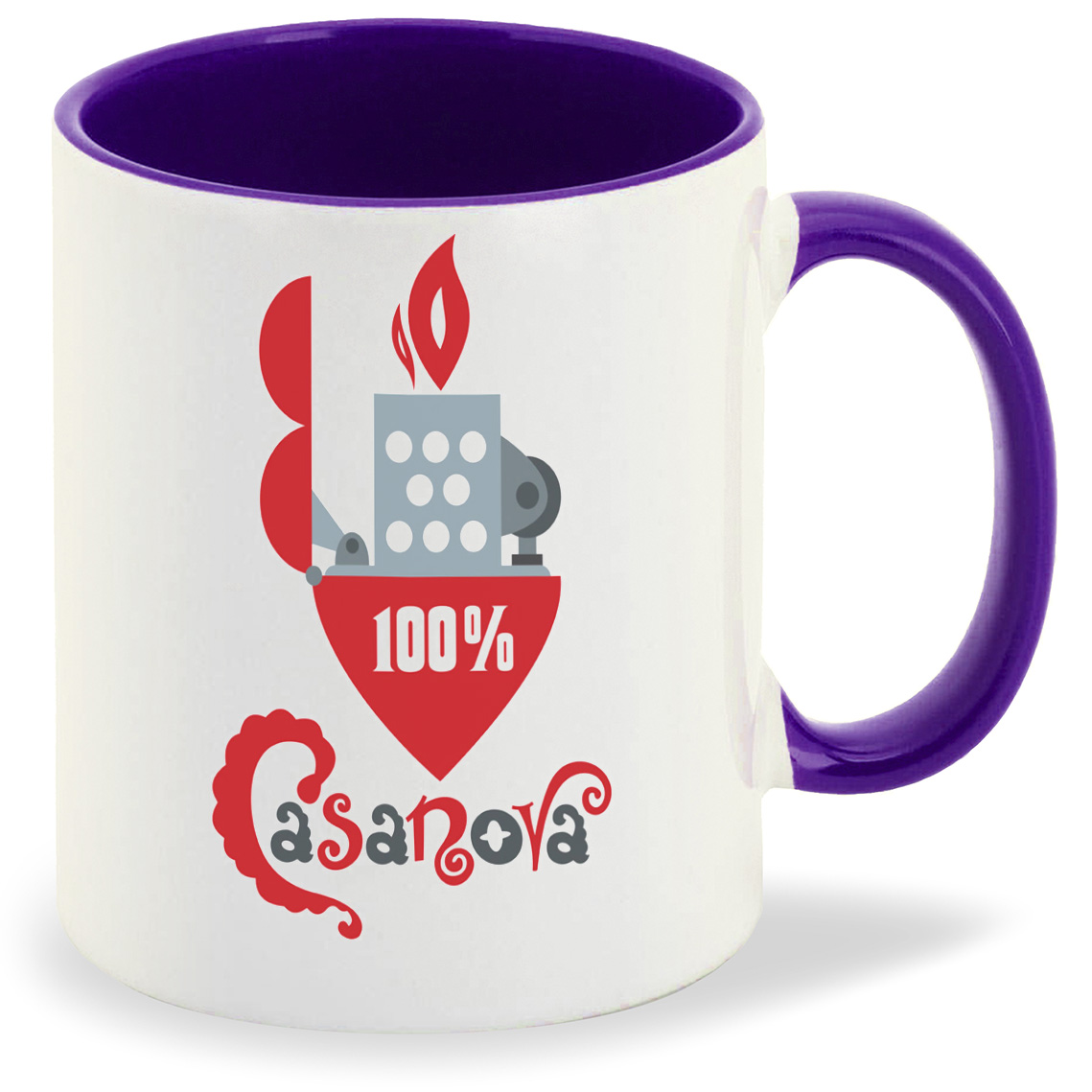 

Кружка CoolPodarok 100% Казанова (Зажигалка), 100% Казанова (Зажигалка)