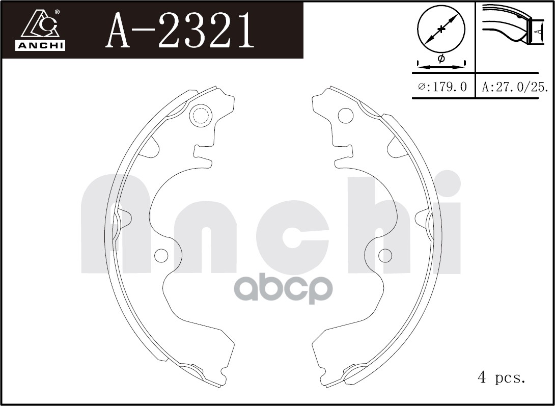 

Тормозные колодки барабанные For TOYOTA EL5 , EP8 , EP9