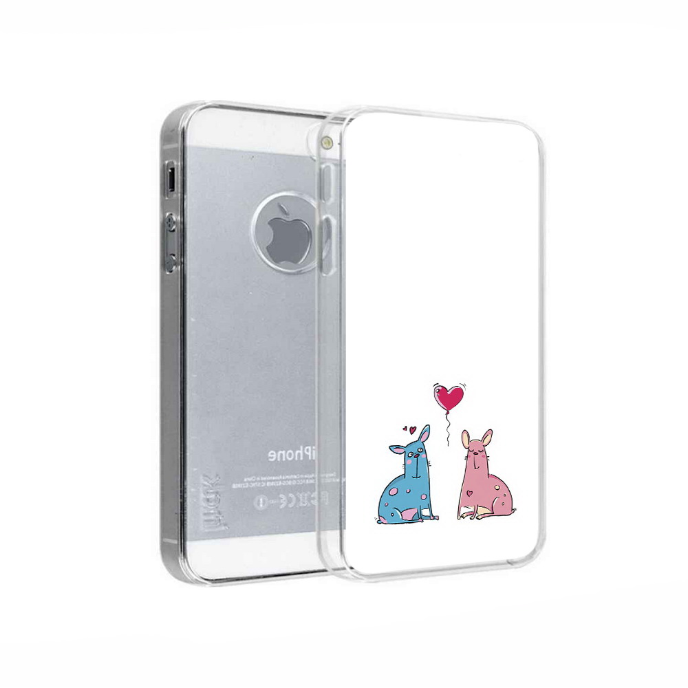 

Чехол MyPads Tocco для Apple iPhone 5 Лама любовь, Прозрачный, Tocco