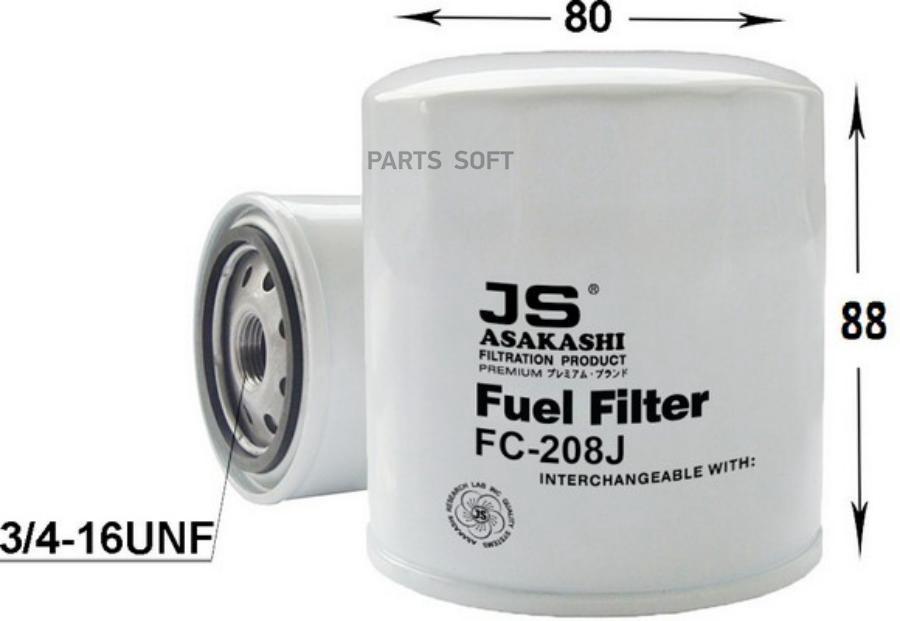 

FC208J_фильтр топливный!\Toyota Land Cruiser 3.0D/4.0D/TD 74-89
